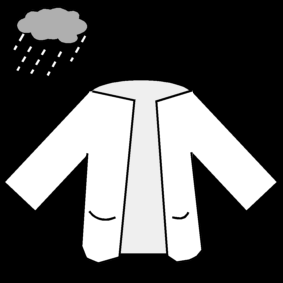 coat: rain / raincoat